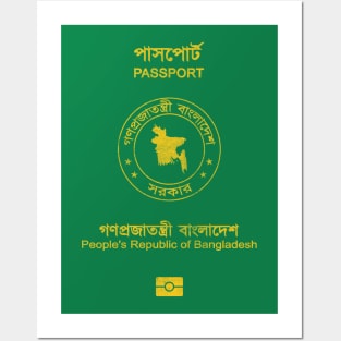 Bangladesh / Vintage Look Passport Design Posters and Art